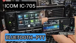 ICOM IC705 Bluetooth Speaker  Earpiec amp PTT Button [upl. by Hightower]