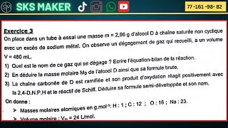 Exercice corrigé sur les Alcools PC Terminale S [upl. by Inaleon]