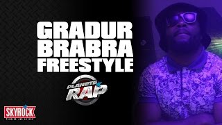 Gradur amp BraBra en freestyle PlanèteRap [upl. by Anaiv841]