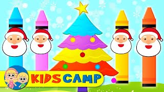 Decorate the Christmas Tree With Crayons amp celebrate Christmas  Christmas by KidsCamp [upl. by Sadnac]