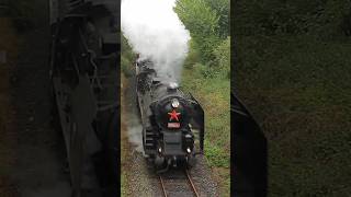 Parní lokomotiva 556036 train vlak lokomotiva vlaky lokomotiv history steam railway rail [upl. by Charyl]