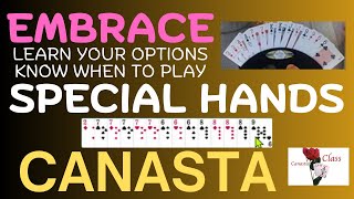 How to play Canasta SPECIAL HANDS learn to see them amp raise your score 101424 canasta familyfun [upl. by Haldi]