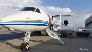 Flying on a 50M Gulfstream V G5 Private Jet for Free [upl. by Marie]