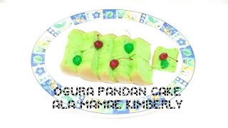 Ogura Cake Pandan 3 Telur  Sponge Cake Pandan [upl. by Nwahsirhc]