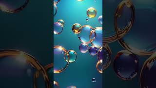 4K Floating bubbles Relaxing Screensaver Background Video [upl. by Ahterahs]