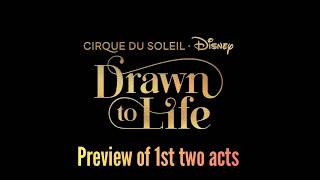 Drawn to Life from Cirque du Soleil and Disney  Sneak peek of new Disney Springs show [upl. by Lower]