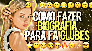 • 🔆 COMO FAZER BIOGRAFIA  By Diversas Séries [upl. by Malha]