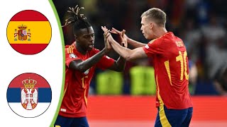 Spain vs Serbia  Extended Highlights amp All Goals 2024 HD [upl. by Housum]