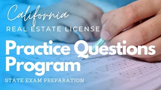 Introduction to our Practice Questions Program  CA Real Estate State Exam Preparation [upl. by Lasiaf481]