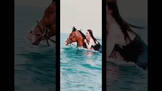 Beach horse riding Dubai horseride horsebackriding dubailife horseriding horse [upl. by Anairotciv313]