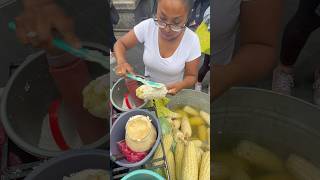 Preparando elote con maíz cacahuazintle en CDMX elote cacahuazintle antojos viral parati [upl. by Grazia]