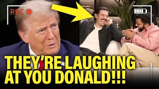 BRUTAL Trump gets blatantly LAUGHED AT during podcast interview [upl. by Lander]