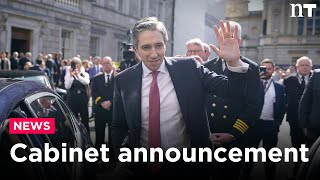 Lets get to work  Taoiseach Simon Harris names his Cabinet [upl. by Melisandra]