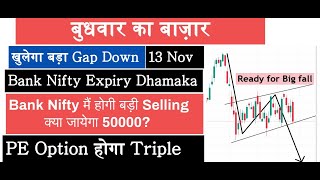 Bank Nifty Expiry Jackpot Nifty Prediction and Bank Nifty Analysis for Wednesday  13 November 2024 [upl. by Assirual]