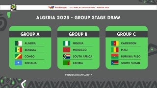 TIRAGE AU SORT CAN U17 ALGERIE 2023  LALGERIE AVEC LE SENEGAL  AFRIQUE FOOTBALL [upl. by Hilten]