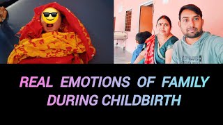 See The Real Emotions of Family During Childbirth  Nik Mehra Vlogs [upl. by Ratep]