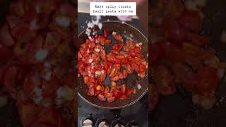 How to make tomato basil pasta pastarecipebasilpastabasilpenneho [upl. by Kirven]