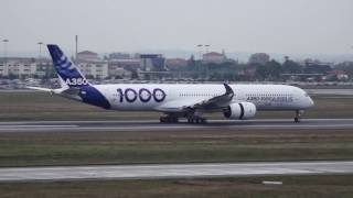 First low speed taxi tests for Airbuss first A3501000 [upl. by Ttirrem]