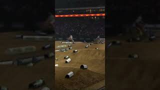 Romain Febvre Gnarly Crash at Paris Supercross [upl. by Il803]