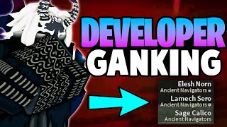 DEVELOPER GANKING  Deepwoken [upl. by Joliet207]