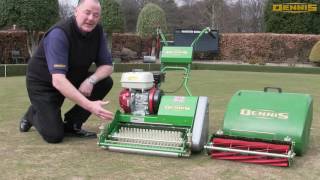 Bowling Green Maintenance with Bowls Scotland  Dennis Mowers FT Series [upl. by Aseela]