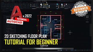 AutoCAD 2022 2D Sketching Tutorial For Beginner in 13 Minutes COMPLETE [upl. by Anar655]