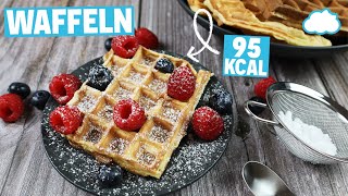 Waffeln ohne Butter  Waffelrezept  Kalorienarm [upl. by Koser]