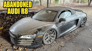 Abandoned Supercar Audi R8  First Wash in Years  Car Detailing Restoration [upl. by Randolph]