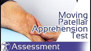 Moving Patellar Apprehension Test  Patellar Instability [upl. by Nihahs]