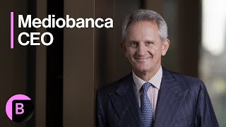 Mediobanca CEO Seeing Increase in MampA Activity in Europe [upl. by Suoivart643]