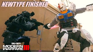 NEWTYPE FINISHER Finishing Move Mobile Suit Gundam RX782 MW3 S4 Execution [upl. by Anirehc]