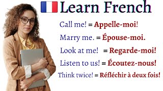 COMMON FRENCH Sentences Phrases Words and Pronunciation EVERY LEARNER MUST KNOW  Learn French [upl. by Cartie421]