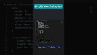 Scroll Down Animation using HTML amp CSS coding html css animation effects [upl. by Berardo]