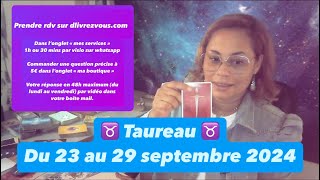 taureau  Votre réveil est brutal  du 23 au 29 septembre 2024 [upl. by Eninaej967]