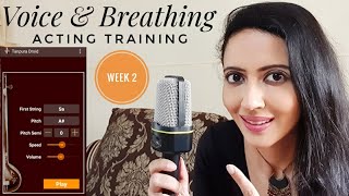 Voice Training For Actors  Pitch Tone Volume Breathing Acting Training Part 2 [upl. by Munafo]