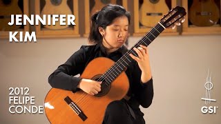 Agustín Barrios Mangorés quotUn Sueño en la Florestaquot performed by Jennifer Kim on a Felipe Conde CE4 [upl. by Freddi132]