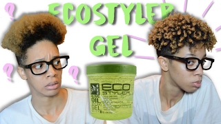 Styling with Eco Styler Gel  Short Natural Hair [upl. by Rudd]