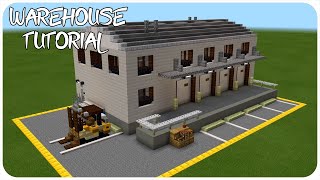 How to build a Warehouse in Minecraft with interior Minecraft Warehouse Tutorial [upl. by Norrat]