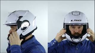 LS2 FF399 Valiant Single Mono Flip Front Motorcycle Helmet  GhostBikes [upl. by Birdie574]