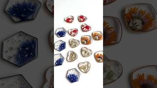 Making real flower pendants  DIY resin jewelry  Dried flower jewellery tutorial [upl. by Ydurt727]