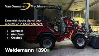 Elektrische Weidemann 1390e in beeld bij Van Ommeren Machines [upl. by Tecu]