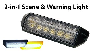 2in1 Vehicle SceneReverse light with warning strobe lamp  1224v  SCSTBH [upl. by Winshell581]