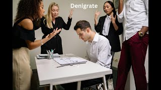 Denigrate Word explanation with meaning examples and image [upl. by Gibb]