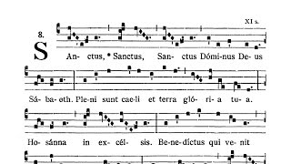 Missa IV Cunctipotens Genitor Deus  In Festis Duplicibus 1  Sanctus [upl. by Unni]