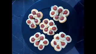 Fiori di pasta sfoglia Flowers with puff pastry [upl. by Enitsud]