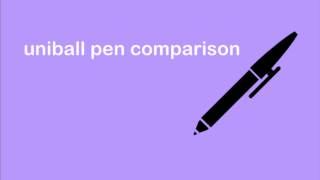 uniball pen comparison eye micro signo vision elite amp more [upl. by Lionello559]