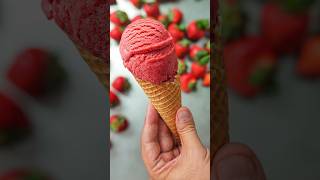 Easy Homemade Strawberry Banana Ice Cream  No Ice Cream Maker Needed [upl. by Adnical316]