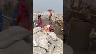 Footing casting construction civilengineering civil concrete ytshorts [upl. by Sigismundo]