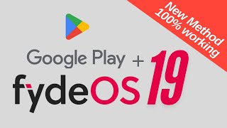 FydeOSInstall Google Playstore in FydeOS 19 New Method [upl. by Rutra]