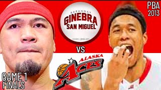 ALASKA vs GINEBRA Game 1 CHAMPIONSHIP noong taon 2013 sa PBA MOA ARENA [upl. by Garlanda]